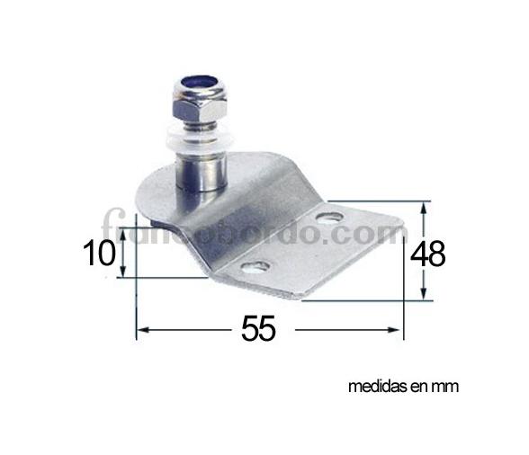 Placa en Relieve Soporte Amortiguadores