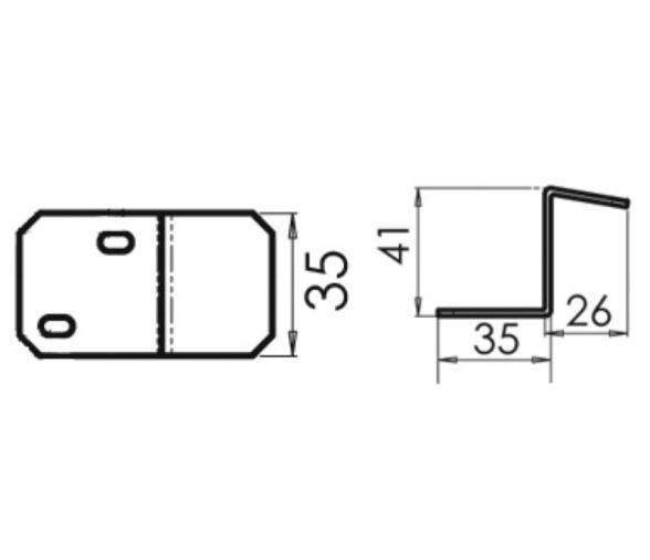 Placa Soporte Fijacion Inox para Depositos