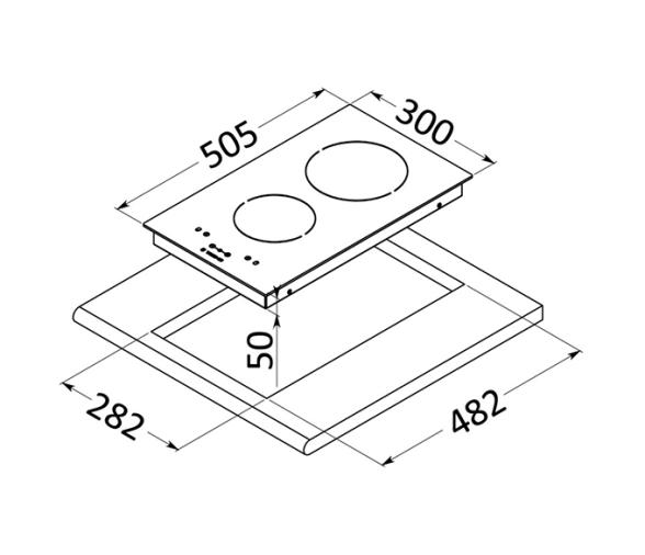 Placa Vitrocerámica con Control Táctil