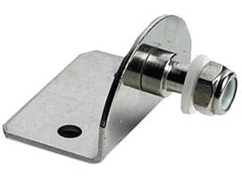 Placa 90 Grados Externa con Bola 8mm Soporte Amortiguadores