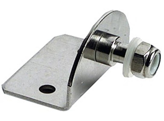 Placa 90 Grados Externa con Bola 8mm Soporte Amortiguadores