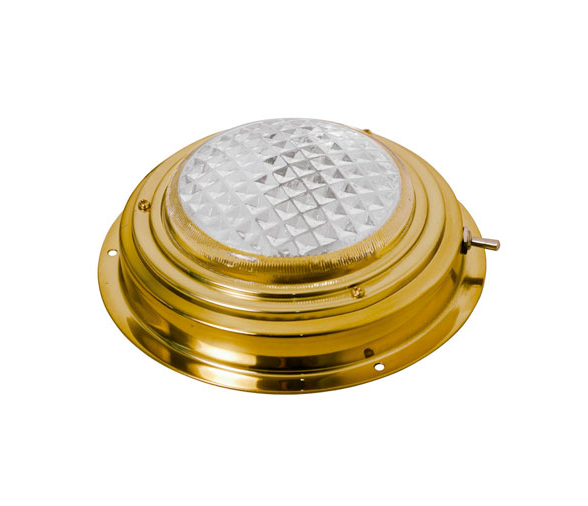 5 1/2" Led Dome Light in Brass