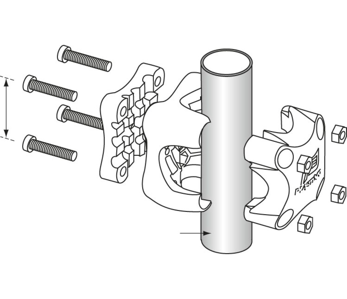 PLASTICLIP SUJECION UNIVERSAL NEGRO PLASTIMO