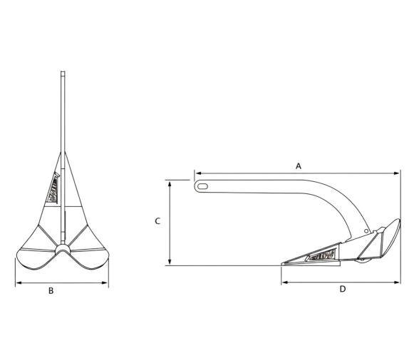 Plastimo Ancla Kobra 2 Caña Fija Galvanizada