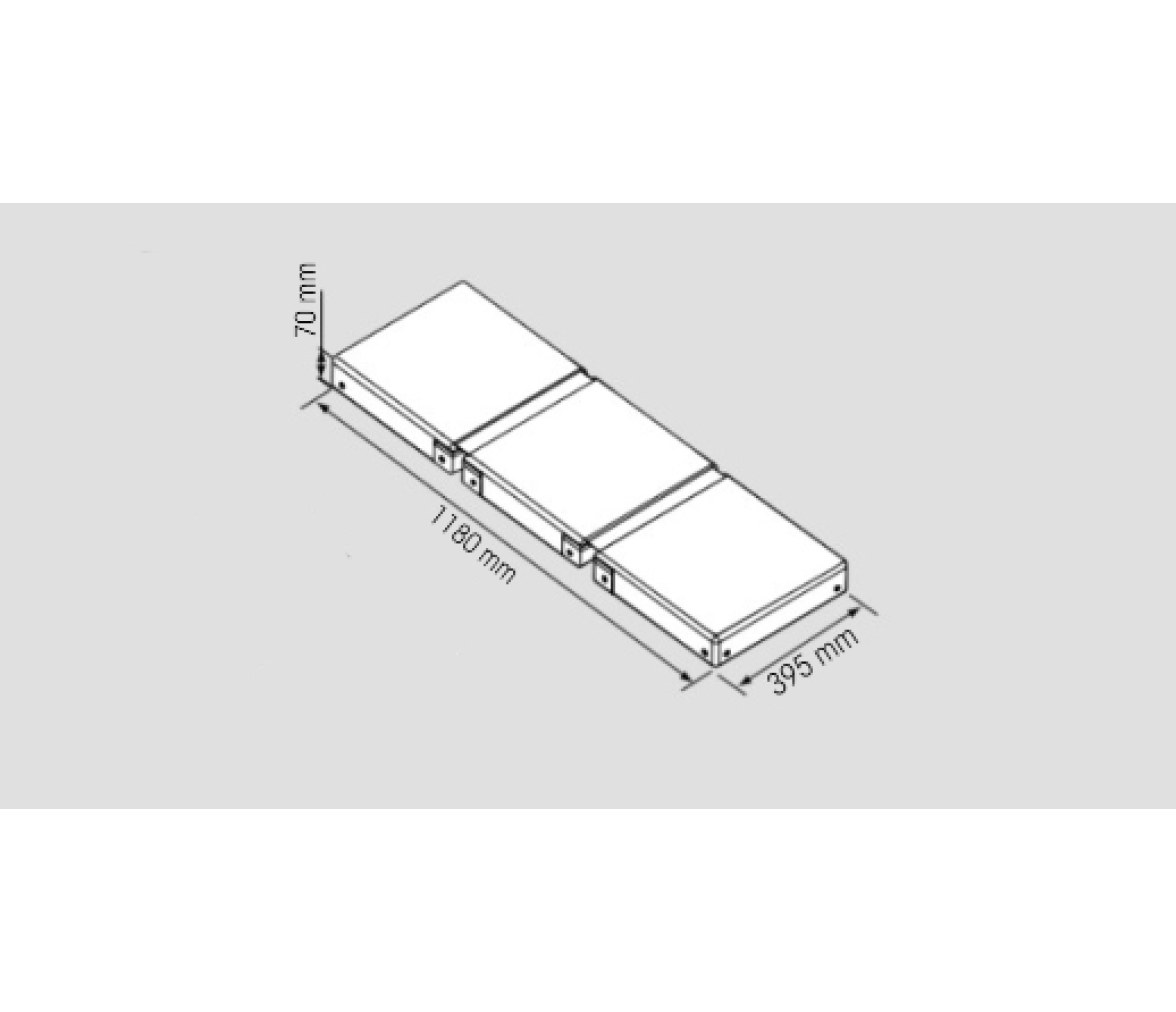 Plastimo Cojin Flotante Triple Rojo