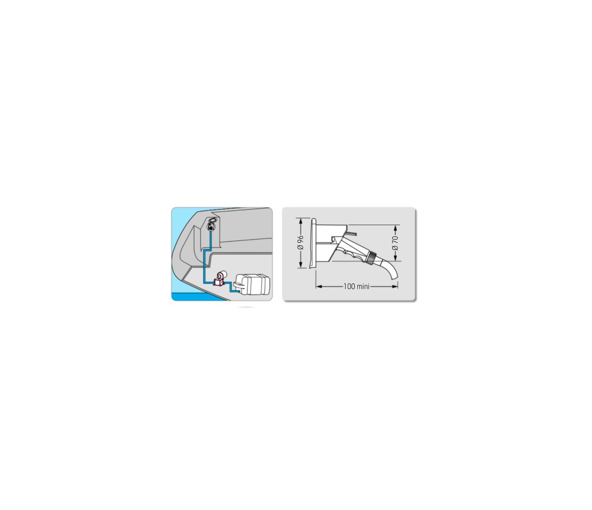Plastimo Conjunto de Ducha Cromada con Tapa Flexible