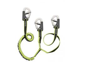Plastimo ​Linea de Vida Doble con 3 Mosquetones de Acero Inoxidable