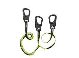 Plastimo Linea de Vida Doble con 3 Mosquetones de Aluminio Premium