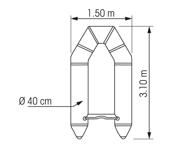 Plastimo Neumática Semirrigida MS310