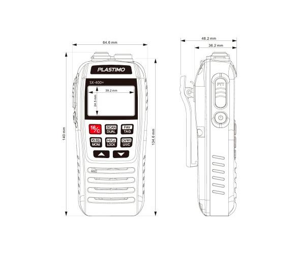 Plastimo VHF Portatil SX-400+