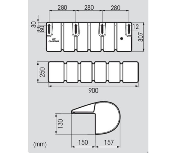 Plastimo Bumper Defensa de Pantalán