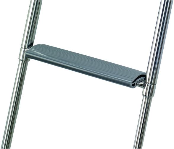 Plastimo Escalera Retráctil Telescópica y Plataforma de Teca