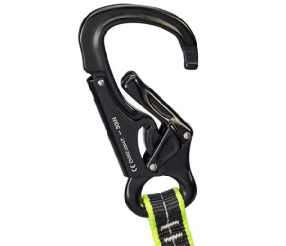 Plastimo Linea de Vida Doble con 3 Mosquetones de Aluminio Premium