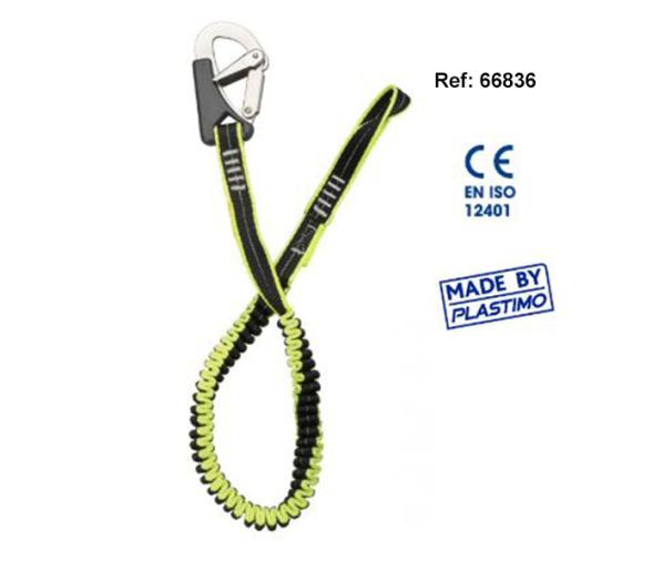 Plastimo ​Linea de Vida Elastica con Mosquetones de Acero Inoxidable