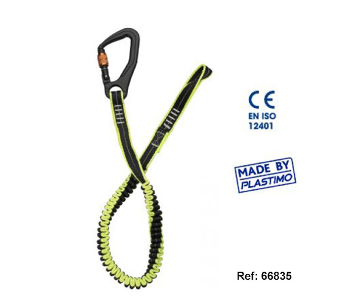 Plastimo ​Linea de Vida Elastica con Mosquetones de Aluminio