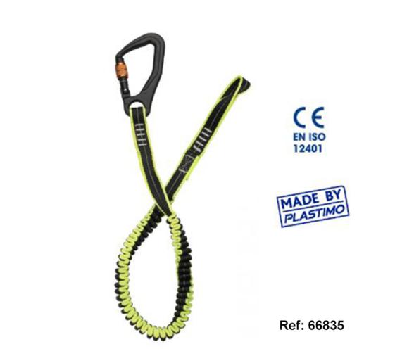 Plastimo ​Linea de Vida Elastica con Mosquetones de Aluminio