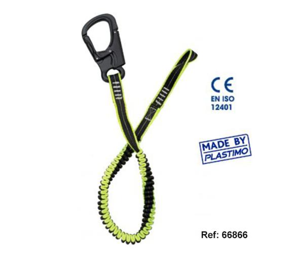 Plastimo ​Linea de Vida Elastica con Mosquetones de Aluminio Premium