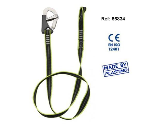 Plastimo ​Linea de Vida Plana con Mosquetones de Acero Inoxidable