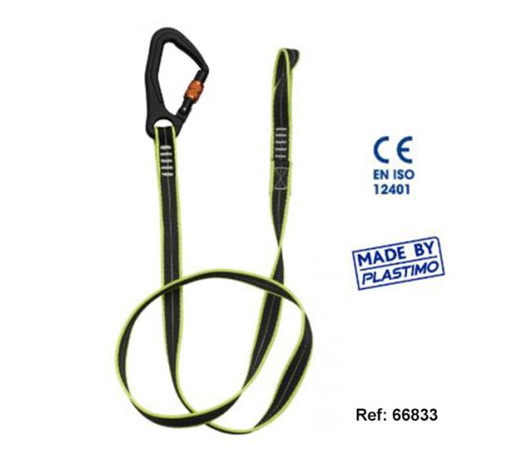 Plastimo ​Linea de Vida Plana con Mosquetones de Aluminio