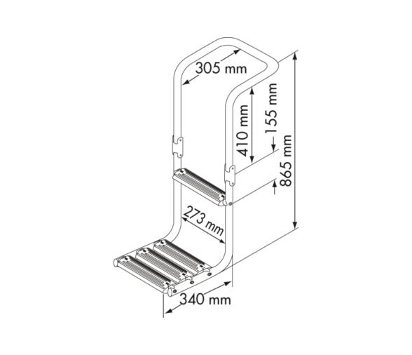 Plataforma con Escalera Sumergida Nuova Rade