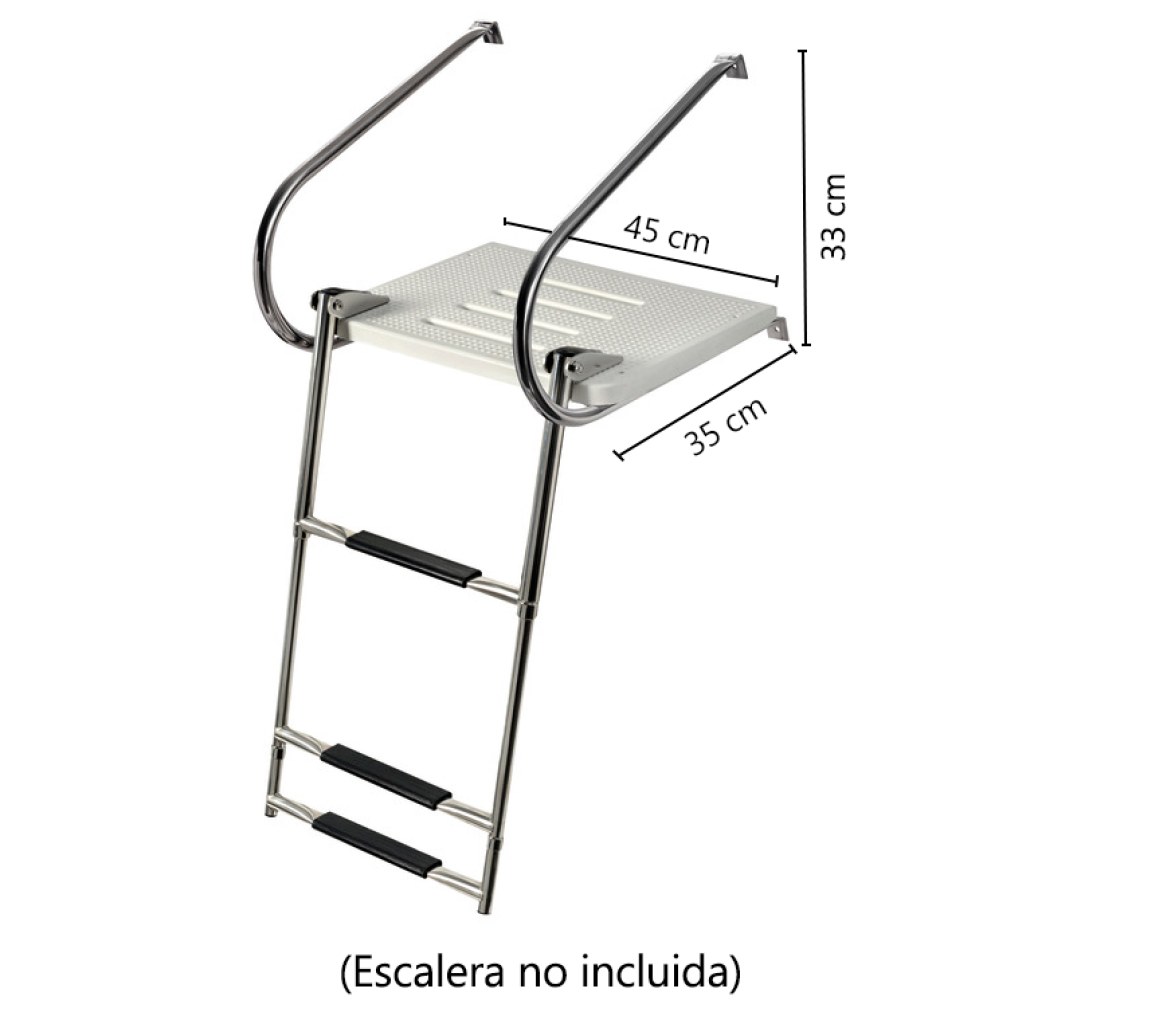 Plataforma de Popa Fibra de Vidrio