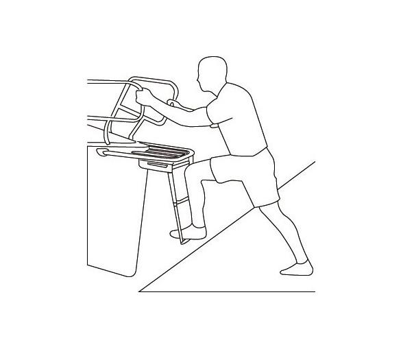 Plataforma de Proa Teca y Acero Inoxidable con Escalera 2 Peldaños