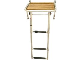 Plataforma Inox 316 con Escalera Telescópica Lalizas