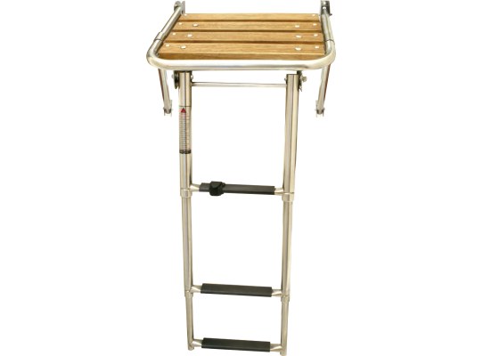 Plataforma Inox 316 con Escalera Telescópica Lalizas