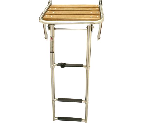 Plataforma Inox 316 con Escalera Telescópica Lalizas