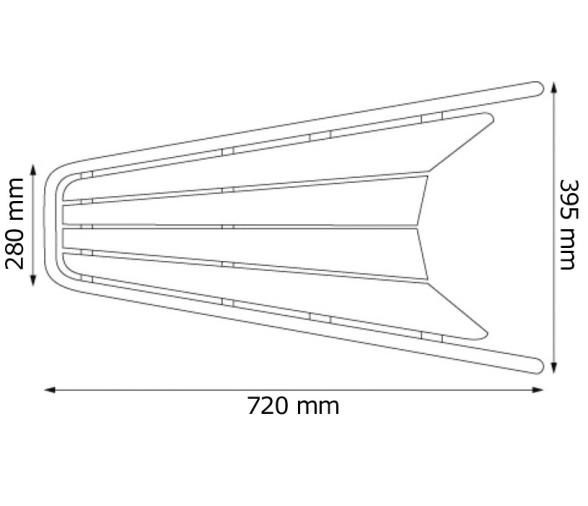 Plataforma de Proa Teca y Acero Inoxidable con Escalera 3 Peldaños