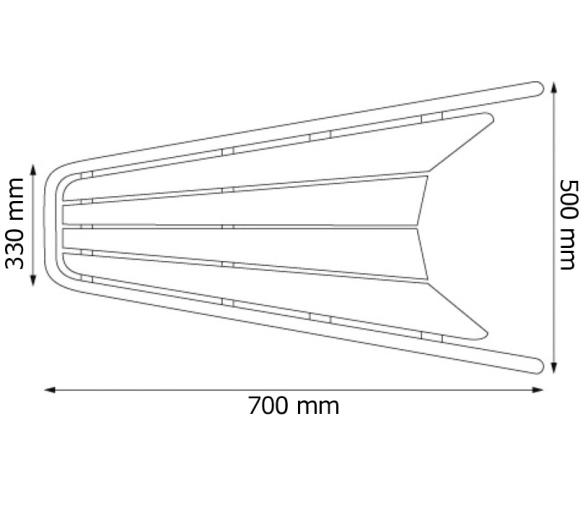 Plataforma de Proa Teca y Acero Inoxidable con Roldanas Simple