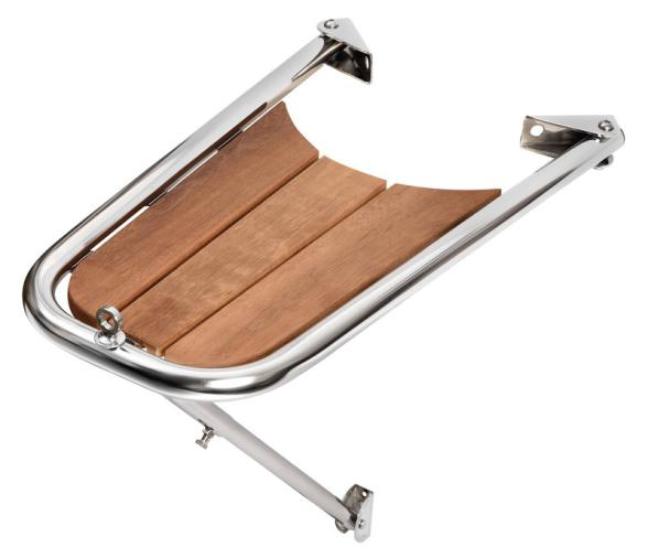 Plataforma de Proa Teca y Acero Inoxidable Simple