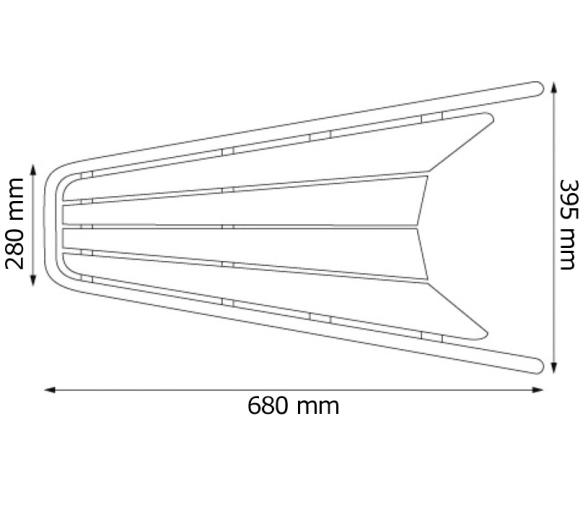 Plataforma de Proa Teca y Acero Inoxidable Simple