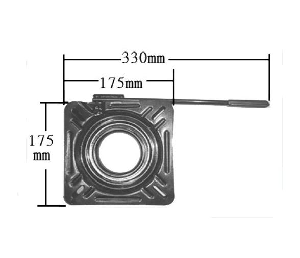 Platina Giratoria con Palanca para Asiento