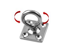 Platina Inox 316 con Aro Giratorio Vinox