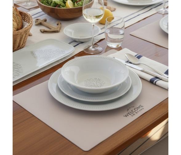 Plato Postre MARE – Beige, Set 6u. - Marine Business