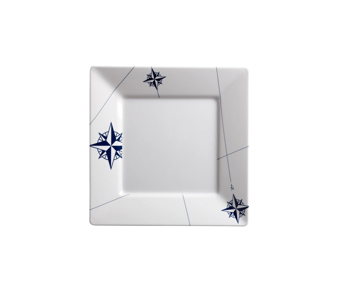 FLAT SQUARE PLATE NORTHWIND 6 units MARINE BUSINESS