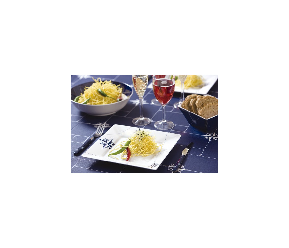 FLAT SQUARE PLATE NORTHWIND 6 units MARINE BUSINESS