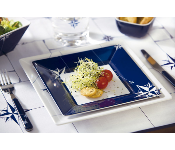 Plato Llano Cuadrado Pequeño Northwind 6 unidades Marine Business