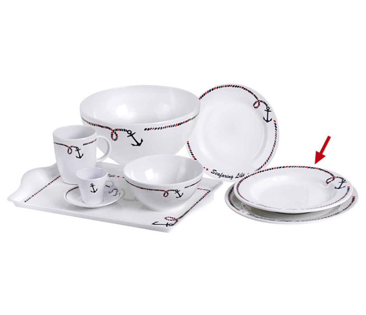 Platos Hondos 22,5 cm 6 Unidades