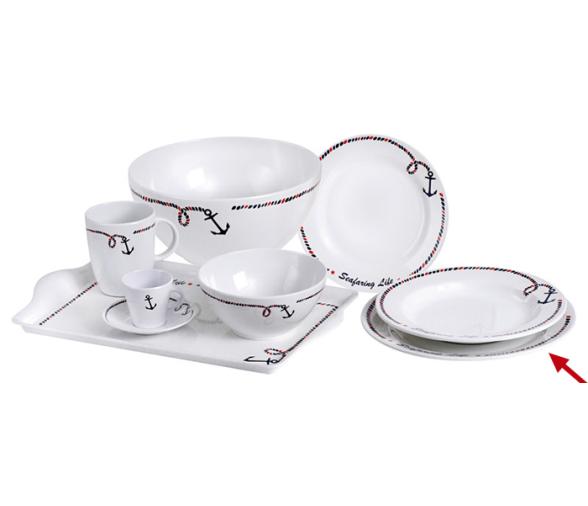 Platos Llanos 25 cm 6 Unidades