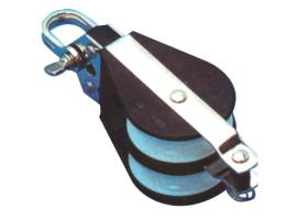 Polea Doble con Arraigo Nylon-Inox Viadana