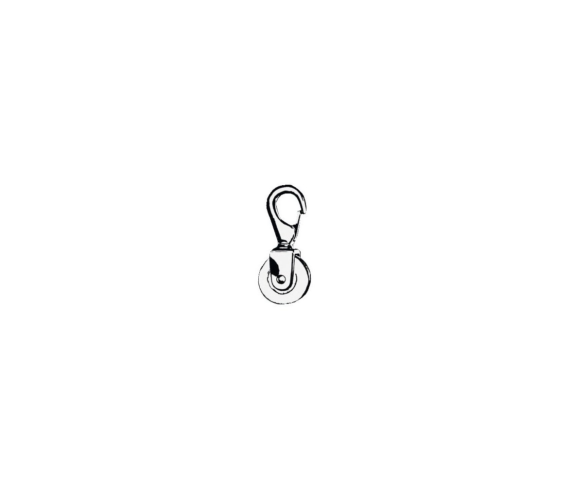 Swivel Pulley with Spring Hook