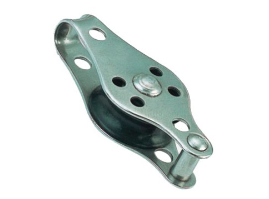 PULLEY BLOCK-TYPE F PIN RIVET AND BRACKET INOX VINOX