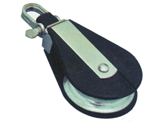 Polea Simple Tres Posiciones Nylon-Inox Viadana