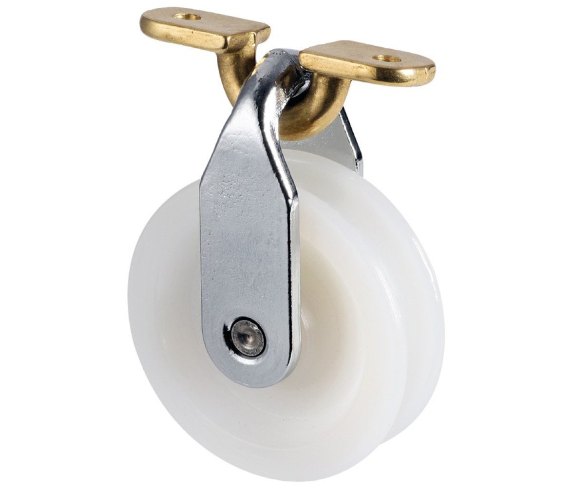 Polea Basculante Laton para Cable