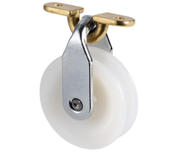 Polea Basculante Laton para Cable