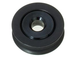 Roldana de Aluminio Anodizada en negro