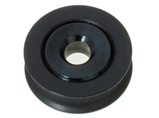 Roldana de Aluminio Anodizada en negro