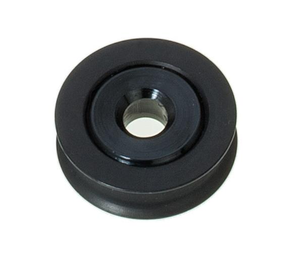 Roldana de Aluminio Anodizada en negro